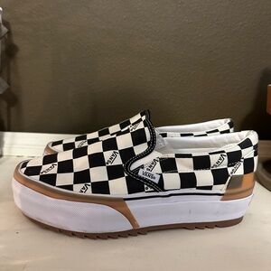 Platform Checkered Vans